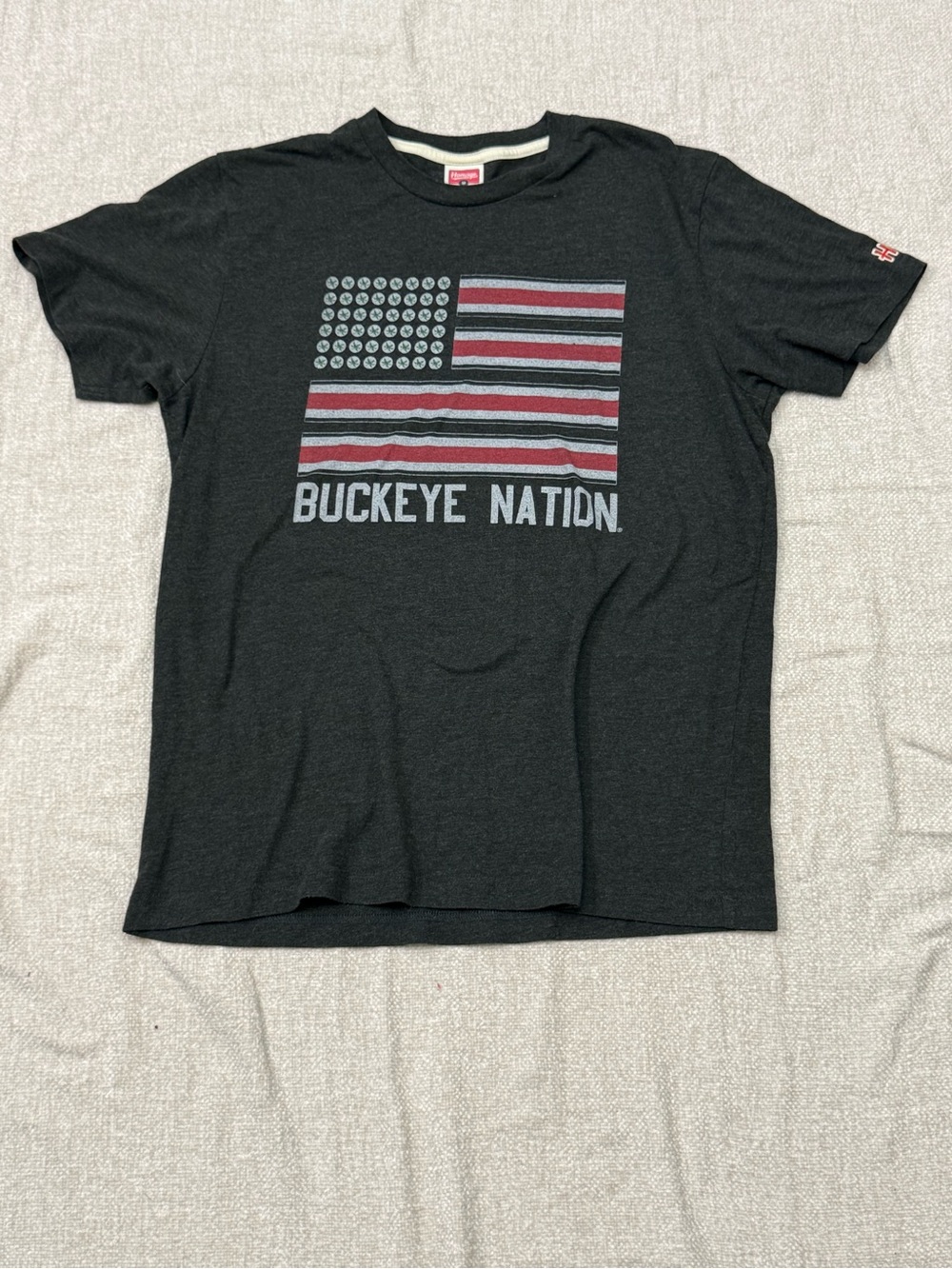 HOMAGE Black Buckeye Nation Flag Graphic Tee